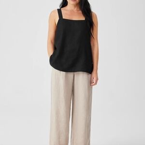 Eileen fisher 100% organic linen  capri pants  sz SP euc coastalcore
